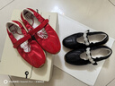 FOOT INDUSTRY 足下工業(yè) 「2025新款」 瑪麗珍紅色魔術(shù)貼休閑舒適薄底女鞋夏季 中國(guó)紅/古白色 （建議拍大一碼） 38 曬單實(shí)拍圖