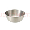 無印良品（MUJI）  不銹鋼 盆 餐具 家用揉面盆洗菜發(fā)面盆  和面盆 料理盆 銀色 L 直徑22*高9.1cm 曬單實拍圖