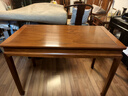 東成紅木家具緬甸花梨（學(xué)名：大果紫檀）新中式書(shū)桌梳妝臺學(xué)習桌全實(shí)木辦公桌電腦桌寫(xiě)字臺明式 106CM一桌一凳組合 曬單實(shí)拍圖