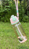 私家良品噴霧水杯兒童學(xué)生耐高溫tritan大容量運動(dòng)水壺塑料軍訓飲用杯子夏 【送背帶+清潔套裝】粉色800ml 曬單實(shí)拍圖
