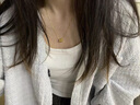 GUIG足金小蠻腰吊墜女款黃金項(xiàng)鏈轉(zhuǎn)運(yùn)珠鎖骨鏈掛吊墜情人節(jié)送女友老婆 足金小蠻腰【贈金色銀鏈】 曬單實(shí)拍圖