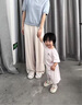 班尼路涼感冰絲褲女2025夏季薄款闊腿褲垂墜感百搭通勤運動直筒休閑長褲 曬單實拍圖