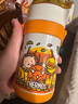 膳魔師（THERMOS）兒童水杯316l不銹鋼保溫杯寶寶水杯小學(xué)生吸管杯耐磨防摔可斜跨 黃恐龍 320ml（帶恐龍蛋+杯繩） 曬單實(shí)拍圖