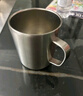 無印良品（MUJI）不銹鋼雙層馬克杯 大容量男女辦公學(xué)生水杯茶杯咖啡杯 銀色 490ml 曬單實(shí)拍圖