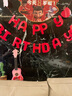 華峻宇生日?qǐng)鼍安贾脷馇蜓b飾寶寶周歲抓周布置兒童男女寶生日道具氛圍 哪吒生日海報(bào)桌飄套餐 曬單實(shí)拍圖