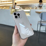 路杰森適用iPhone16Promax手機殼新款蘋果15pro超薄透明玻璃保護套iP14plus鏡頭全包防摔13外殼12高級感 【透明套沙漠金效果】晶鉆玻璃丨防摔頂配丨裸機質感 蘋果16 ProMax 曬單實拍圖