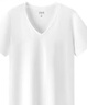森馬（Semir）短袖t恤女涼感抗菌正肩修身2025夏顯瘦V領(lǐng)白色打底衫109325100002 曬單實拍圖