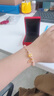 中國黃金（CHINA GOLD）黃金手鏈女款新款百搭足金招財貓太陽(yáng)石手串教師節生日禮物送女友 招財貓手鏈 約0.7g 曬單實(shí)拍圖