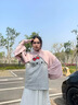 SOMUBAY防曬衣女2025夏新款冰絲防曬斗篷披肩戶外開車騎車遮陽透氣防曬衫 粉色 均碼 (80-140斤左右) 曬單實(shí)拍圖