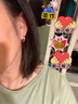 潘多拉（PANDORA）雙生圓形耳環(huán)銀色閉口耳環(huán)經(jīng)典簡(jiǎn)約百搭七夕情人節(jié)禮物送女友 金色 均碼 曬單實(shí)拍圖