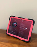 RBP適用2025新款ipad11/10保護殼A16芯片10代平板保護套方形轉盤(pán)360度旋轉支架硅膠全包防摔-黑玫粉 曬單實(shí)拍圖