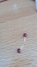 S925銀朱砂耳釘女 紅色耳釘朱砂耳環(huán)女復(fù)古中式耳飾 8mm高含量朱砂耳釘一對(duì) 曬單實(shí)拍圖