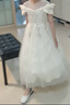安妮優(yōu)兒（Anneyol）女童禮服裙洋氣公主婚禮花童婚紗裙兒童主持人走秀生日鋼琴演出服 香檳色 160 曬單實(shí)拍圖