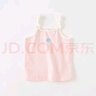 戴維貝拉兒童吊帶背心夏裝女童無(wú)袖T恤寶寶童裝女夏季 曬單實(shí)拍圖