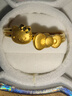 周生生七夕禮物HelloKitty蝴蝶結(jié)黃金手鐲三麗鷗寶寶足金手鐲91753K定價 曬單實拍圖
