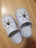 chedoir新款蘋(píng)果洞洞鞋女夏季外穿室內休閑舒適防滑厚底包頭涼拖鞋 藍蘋(píng)果 38-39 【標準碼】 曬單實(shí)拍圖