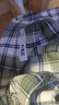 森馬（Semir）長袖襯衫男純棉法蘭絨格子外套秋季情侶裝寬松上衣101524105207 曬單實拍圖