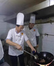 束揚高級酒店廚師帽男透氣布帽餐飲主廚大廚平頂帽西餐廳廚師長(cháng)帽子女 【LY-高布帽】白色 曬單實(shí)拍圖