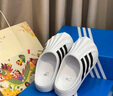 adidas adiFOM SUPERSTAR MULE拖鞋廚師鞋穆勒鞋阿迪達(dá)斯三葉草   白/黑   44.5 曬單實(shí)拍圖