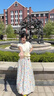 京多夢(mèng)法式荷葉邊短袖T恤女2025夏季時(shí)尚新款寬松短款圓領(lǐng)正肩短袖上衣 杏色 L 杏色（100-115斤） 曬單實(shí)拍圖