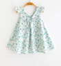 貝瑞加（Babyprints）女童連衣裙夏季小女孩純棉公主裙無(wú)袖碎花裙子甜美背心裙 綠110 曬單實(shí)拍圖