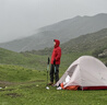Naturehike挪客云尚升級(jí)款戶外超輕徒步登山帳篷1人2-3人防雨水露營輕量雙層 2人/淺灰紅/20D 曬單實(shí)拍圖