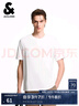 杰克·瓊斯（JACK&JONES）男裝胸前l(fā)ogo刺繡簡(jiǎn)約舒適百搭潮流時(shí)尚休閑短袖上衣T恤225201318 A06本白色 M （175） 曬單實(shí)拍圖
