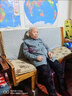 恒源祥中老年秋裝女奶奶裝加厚加絨針織開衫60歲70老人毛衣媽媽上衣 淡綠色(不加絨) L 建議80-95斤 曬單實(shí)拍圖