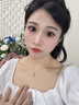 GUSKI法國品牌四葉草手鏈女小清新輕奢玫金色七夕情人節(jié)高級禮物送女友 玫瑰金色四葉草手鏈【品牌禮盒】 曬單實拍圖