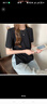 森馬（Semir）短袖t恤女涼感抗菌正肩修身上衣2025夏裝新款顯瘦V領(lǐng)白色打底衫 黑色90001 M 曬單實(shí)拍圖
