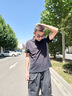 太子龍男士短袖polo衫2025夏季透氣純色百搭商務(wù)休閑抗皺翻領(lǐng)男士t恤 黑色 XL 建議140-160斤 曬單實(shí)拍圖
