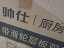 帥仕（shuaishi）廚房微波爐電飯煲置物架臺面微波爐架子伸縮烤箱收納架電器儲物架 抽拉款【槍灰55長】層高可調(diào) 曬單實拍圖