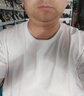 新疆棉重磅厚實不透純棉短袖T恤男純色寬松大碼打底衫上衣 奶杏色-【超重磅厚實不透】 3XL建議210-230斤 曬單實拍圖