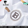XJSGS官方國際正品牌男士高端t恤短袖2025新款圓領(lǐng)涼感體恤輕奢侈男裝 高檔白色【現(xiàn)貨速達(dá)】 XL 建議【體重130-150斤】 曬單實(shí)拍圖