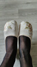 泰和源老北京布鞋女夏季國(guó)風(fēng)刺繡優(yōu)雅柔軟舒適平底鞋繡花鞋中老年媽媽鞋 米色 36 曬單實(shí)拍圖