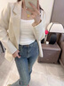 都市麗人92%棉吊帶背心女內(nèi)搭夏文胸一體帶胸墊薄款打底美背內(nèi)衣外穿上衣 曬單實(shí)拍圖