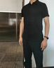 倉石一樹 KAZUKI KURAISHI倉石一樹商務(wù)冰絲高檔男短袖t恤青年夏季新款休閑寬松Polo衫體恤i 灰色 4XL 曬單實拍圖