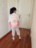 SHUKIKU兒童書包幼兒園背包防丟失輕便防潑水大容量雙肩包M碼 桃子果汁 曬單實拍圖