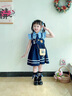 G.duck童裝兔子警官女童連衣裙夏季2025新款洋氣卡通兒童公主裙寶寶裙子 藏青色朱迪送包包 100 （建議身高90cm 3-4歲）cm 曬單實(shí)拍圖