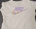 NIKE 耐克童裝大LOGO短袖T恤2025年夏季女童背后扭結(jié)設(shè)計兒童休閑上衣 曬單實拍圖