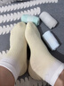 米樂(lè )魚(yú)MILOFISH兒童襪子春秋夏季薄款男童女童寶寶中筒襪7A抗菌透氣網(wǎng)眼大童棉襪 春夏透氣網(wǎng)眼中筒襪-漸變星河 5雙 13歲以上 24-26cm 適合腳長(cháng)22-24cm 曬單實(shí)拍圖