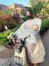 颯望【德國(guó)】電動(dòng)車(chē)擋風(fēng)被夏季薄款防曬遮陽(yáng)罩電瓶摩托車(chē)防風(fēng)防水四季 【防水速干+可收納扣】藍(lán)nice笑 曬單實(shí)拍圖