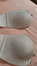 ubras25年新品前扣抹胸無肩帶內(nèi)衣女防滑無痕小胸聚攏力挺杯文胸罩 燕麥奶色 75A 曬單實拍圖