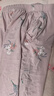 紅豆居家純棉睡衣女秋季長袖抑菌印花女士家居服 柔霧粉 170/92A 曬單實(shí)拍圖