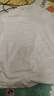 東方鴨100%純棉半高領(lǐng)長(cháng)袖T恤女秋冬季新款純色修身螺紋打底衫中 白色 XL 建議115-125斤 曬單實(shí)拍圖