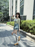 BOSIE 伯喜德訓(xùn)鞋女新款厚底休閑鞋運動鞋板鞋蕾絲內(nèi)增高少女風(fēng)小白鞋德訓(xùn)鞋 黃色 36 曬單實拍圖