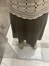 可茵（Keyin）春季新款連衣裙女裝套裝2025年新款韓系穿搭鏤空針織衫半身裙子女 上衣+半身裙 XL 曬單實(shí)拍圖
