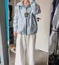 駱駝（CAMEL）行俠硬殼單層沖鋒衣戶外登山服防風(fēng)防水防污時(shí)尚休閑風(fēng)衣外套 A34BA6B001，遠(yuǎn)山藍(lán)，男女同款 S 曬單實(shí)拍圖