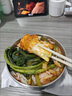 碉凰碗筷套裝單人個(gè)人專用碗筷單人一套精致不銹鋼一人食餐具一人用家 大盤大碗小碗筷勺蓋深綠 0頭 曬單實(shí)拍圖