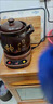 全自動(dòng)多功能電砂鍋紫砂電燉鍋煲湯砂鍋耐高溫瓦罐家用熬煮粥神器 紫砂煲【印靜心養神】+棕底座 1ml DH6.5【1-5人選擇】推薦 曬單實(shí)拍圖